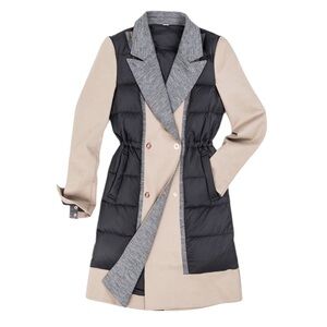 Kit & Ace Ashford Quilted Down Puffer Trench Coat, Size 6